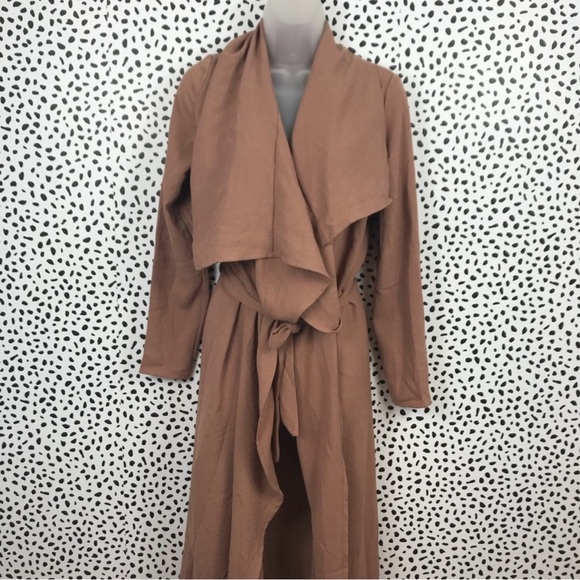 Layered Taupe Wrap Jacket - Picture 1 of 5